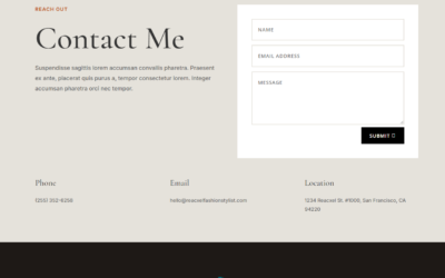 Contact Template 2